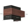 Steinhauer Muro applique da parete moderna a 2 luci G9 per soggiorno e camera da letto