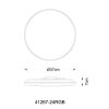 Globo Dwain plafoniera da soffitto rotonda LED 24 Watt 2400 Lumen Ø 37 cm 2700-6500 Kelvin