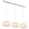 Globo Juana lampada a sospensione a 3 luci moderna retrò, paralumi ovali, E27, 40 W, 90 cm