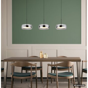 Globo Livion LED lampada a sospensione moderna regolabile per sala da pranzo