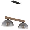 NOWA Romy lampada sospesa a barra 2 luci 85 cm E27 60 Watt per cucina e sala da pranzo