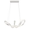 Globo Evangeline lampada a sospensione ad anello LED moderna con telecomando, 60 cm