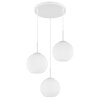 Globo Andre lampada a sospensione moderna a 3 luci, rotonda, Ø 46 cm, per sala da pranzo
