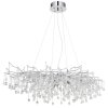 Globo Maxine lampadario a sospensione a cascata 14 luci G9, design moderno 120 cm
