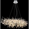 Globo Maxine lampadario a sospensione a cascata 14 luci G9, design moderno 120 cm