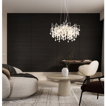 Globo Maxine lampadario a sospensione design a gocce 10 luci moderno