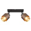 Globo Milley faretto da soffitto spot da soffitto a due luci E27 con interruttore