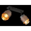 Globo Milley faretto da soffitto spot da soffitto a due luci E27 con interruttore