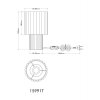 Globo Jannie lampada da tavolo design moderna retrò E27 con paralume plissettato