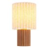 Globo Jannie lampada da tavolo design moderna retrò E27 con paralume plissettato