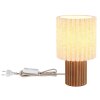 Globo Jannie lampada da tavolo design moderna retrò E27 con paralume plissettato