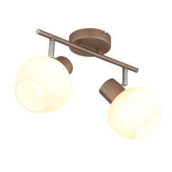 Globo Eileen plafoniera spot da soffitto a 2 luci E27 40 watt moderna per interni