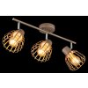 Globo Olin plafoniera da soffitto a 3 luci moderna E27 con paralumi a gabbia