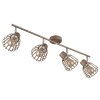 Globo Olin plafoniera a 4 luci barra faretti da soffitto attacco E27 4x40 W
