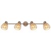 Globo Olin plafoniera a 4 luci barra faretti da soffitto attacco E27 4x40 W