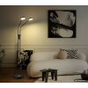 Globo Silvio LED lampada da terra piantana doppia per soggiorno, 173 cm, moderna