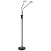 Globo Silvio LED lampada da terra piantana doppia per soggiorno, 173 cm, moderna