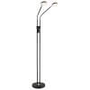 Globo Silvio LED lampada da terra piantana doppia per soggiorno, 173 cm, moderna