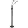 Globo Silvio LED lampada da terra piantana doppia per soggiorno, 173 cm, moderna