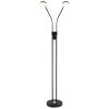 Globo Silvio LED lampada da terra piantana doppia per soggiorno, 173 cm, moderna