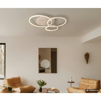 Globo Sanford plafoniera LED da soffitto rotonda moderna 3000 Kelvin 4322 Lumen 40 Watt