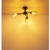 Globo Paula plafoniera moderna a 3 luci, lampada da soffitto rotonda E14 Ø 52 cm