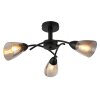 Globo Paula plafoniera moderna a 3 luci, lampada da soffitto rotonda E14 Ø 52 cm