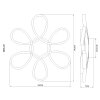 Globo Orbita plafoniera LED moderna da soffitto a quadrilatero per interni