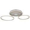 Globo Miles plafoniera LED, lampada da soffitto moderna a 3 anelli per soggiorno
