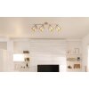 Globo Run plafoniera moderna lineare da soffitto a 4 faretti E14 per interni