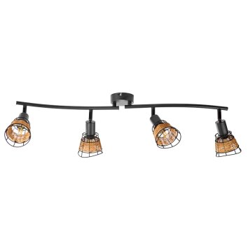 NOWA Esra faretto da soffitto a 4 luci, plafoniera moderna rotonda E14 25 W