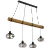 Globo Caldwell lampada a sospensione industriale a barra con 4 luci, lunghezza 125 cm
