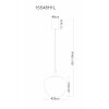 Globo Maxy lampada a sospensione moderna rotonda Ø 29 cm E27 60W regolabile