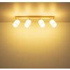 Globo Rowena plafoniera moderna da soffitto a 4 luci E27 per cucina e soggiorno