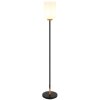 Globo Rowena lampada da terra moderna, piantana con interruttore sul cavo, altezza 150 cm