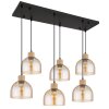 Globo Swanson lampadario a sospensione moderno a 6 luci E27, lungo 105 cm per cucina