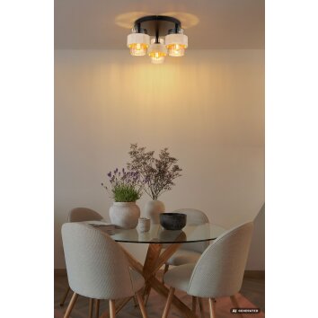 Globo Daren plafoniera, lampada da soffitto moderna a 3 luci E27, ø 37,5 cm