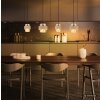 Globo Daren lampada a sospensione moderna cilindrica a 4 luci E27, lunghezza 108,7 cm