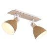 Globo Lyndon plafoniera spot da soffitto a 2 luci E14 moderna altezza 19 cm