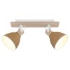 Globo Lyndon plafoniera spot da soffitto a 2 luci E14 moderna altezza 19 cm