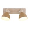 Globo Lyndon plafoniera spot da soffitto a 2 luci E14 moderna altezza 19 cm