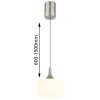 Globo Lui lampada a sospensione moderna LED rotonda per cucina e sala da pranzo