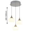 Globo Lui LED lampada a sospensione regolabile moderna rotonda Ø 37 cm 24W 3000K 2700 lm