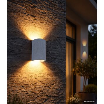 Globo Ferguson Applique da esterno a 2 luci G9 8 Watt, moderno quadrilatero