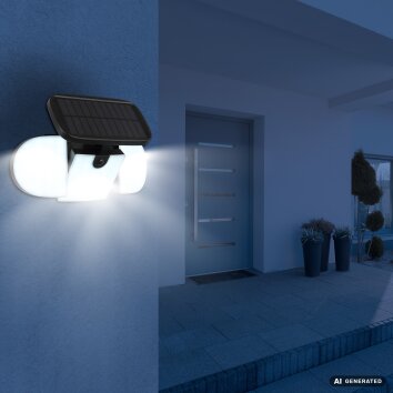 Globo TORQEN Lampada solare LED da parete per esterno moderna con sensore di movimento