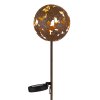 Globo AURALIE LED lampada solare da giardino a sfera, luce da vialetto con picchetto