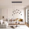 Schöner Wohnen-Kollektion LINI lampadario a sospensione a sfere LED 11 luci, lunghezza 114 cm