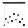 Schöner Wohnen-Kollektion LINI lampadario a sospensione a sfere LED 11 luci, lunghezza 114 cm