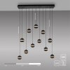 Schöner Wohnen-Kollektion LINI lampadario a sospensione a sfere LED 11 luci, lunghezza 114 cm
