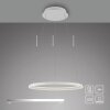 SCHÖNER WOHNEN-Kollektion QUILLO lampada a sospensione ad anello LED 60 cm moderna